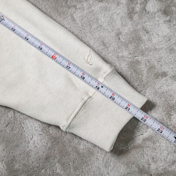 Fabletics Cozy Fleece 1/2 Zip Oatmeal Heather Mock Neck Sweatshirt Size XL NEW - Picture 7 of 13